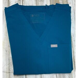 Figs Catarina style Women's Top in Pacific Blue